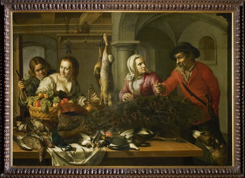 Dead game and four figures, 1612, Samuel Hoffmann