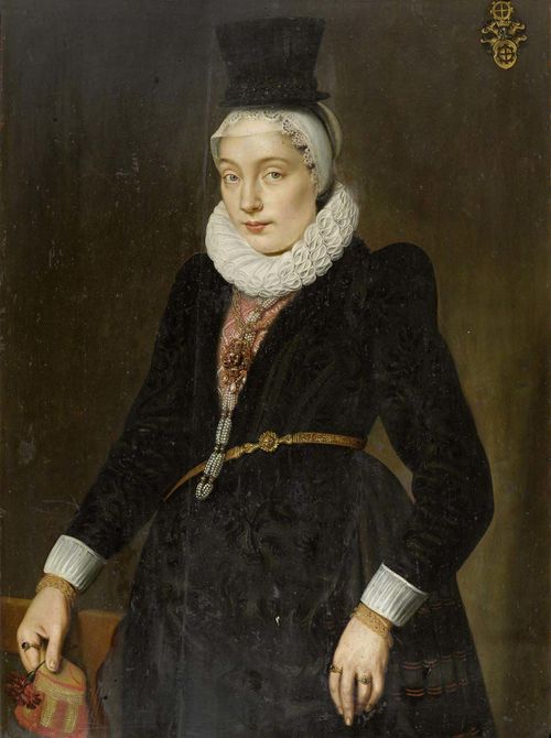 Portrait of Katharina von Mülinen (1597-1620), 1617, Samuel Hoffmann