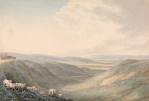Valley Landscape with Sheep, , William-Samuel Howitt