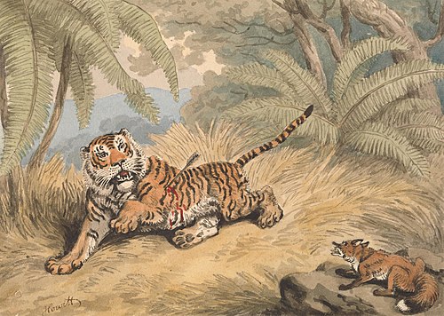 A Tiger Pierced with an Arrow, , William-Samuel Howitt
