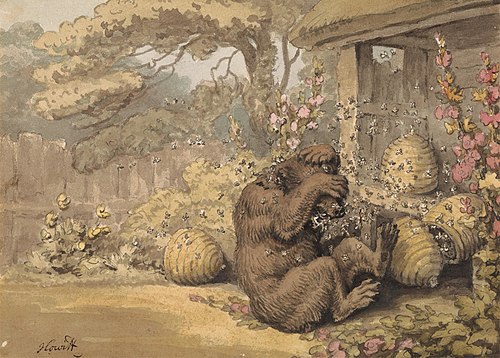 The Bear and the Bee-Hives, , William-Samuel Howitt