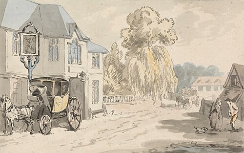 Riders Outside an Inn, , William-Samuel Howitt