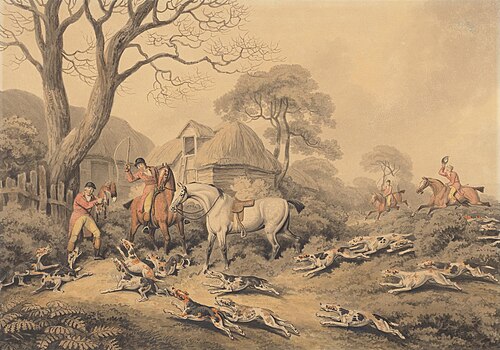 Foxhunting: The Death, , William-Samuel Howitt