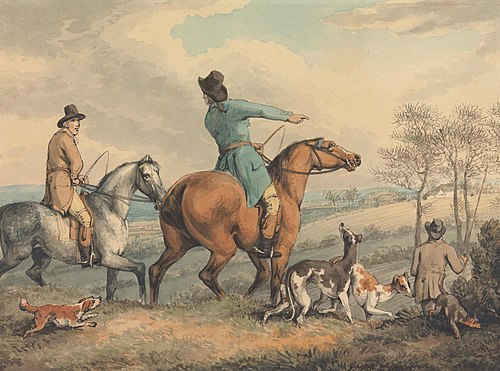 Coursing: Setting Out, 1794, Samuel Howitt