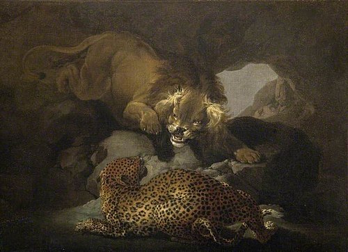 Lion And A Leopard, 1805, Samuel Howitt