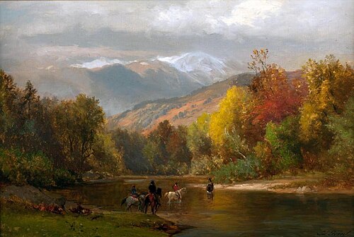White Hills, Jackson New Hampshire, Scene on the Glen Ellis River, , Samuel Lancaster Gerry