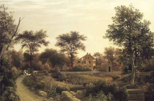 New England Homestead., 1839, Samuel Lancaster Gerry