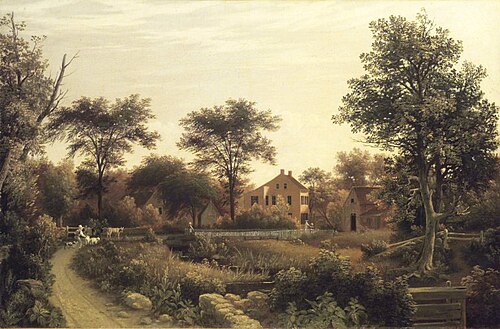 New England Homestead, 1839, Samuel Lancaster Gerry