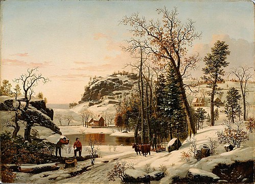 New England Early Winter, 1849, Samuel Lancaster Gerry