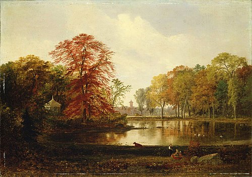 May's Pond, Roxbury, Massachusetts, 1858, Samuel Lancaster Gerry