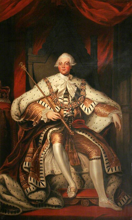 George III (1738–1820) (after Joshua Reynolds), 1804, Samuel Lane