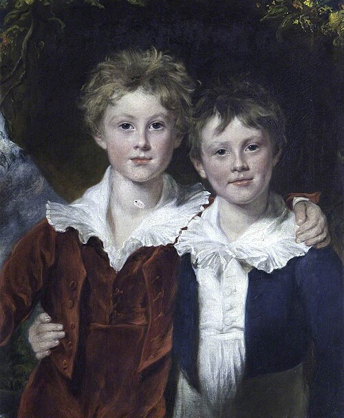 Thomas William Coke, later 2nd Earl of Leicester KG (1822-1909) and his Brother the Hon. Edward Kepp, 1830, Samuel Lane