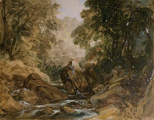 Mountain Stream and Rocks, , Samuel Lines