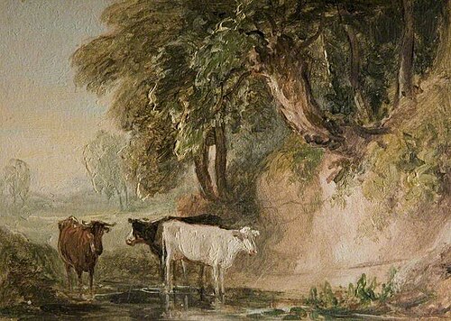 Pastoral Scene with Cattle, , Samuel Lines