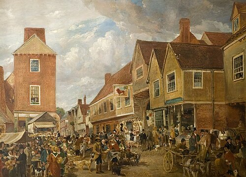 Hitchin Marketplace, 1840, Samuel Lucas