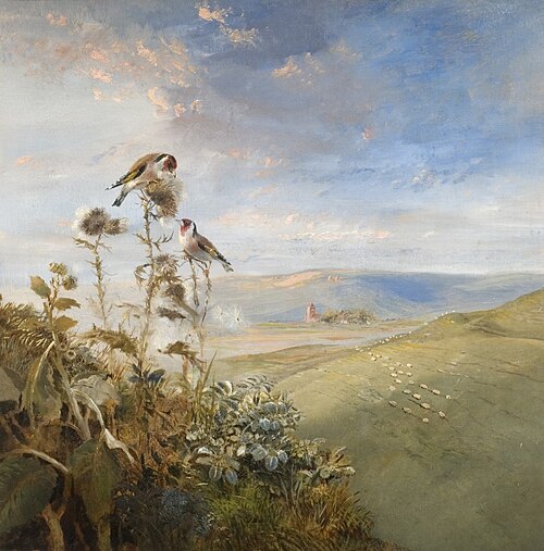Goldfinches on Thistles, , Samuel Lucas