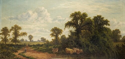 Rural Scene with Cattle, , Samuel Lucas