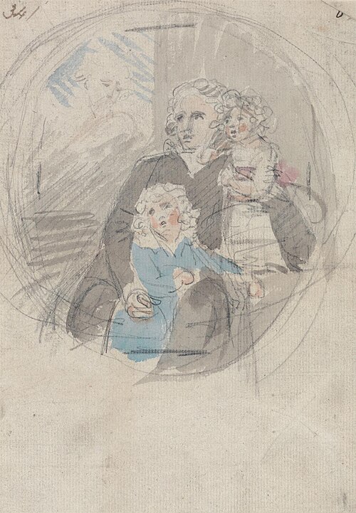 Study for a Portrait Group, , Samuel Shelley