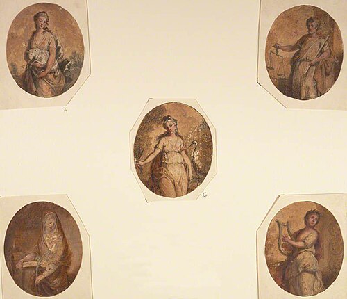 Sketches of Symbolic Figures, 1789, Samuel Shelley