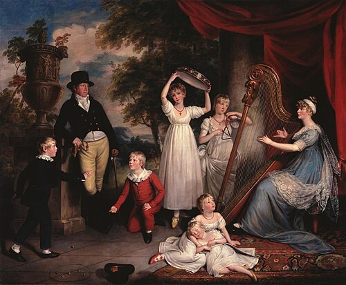 The Bennett Family, 1803, Samuel Woodforde