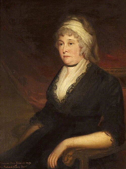 Frances Ann Acland, Lady Hoare (1735/6-1800), 1793, Samuel Woodforde