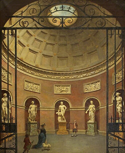 Interior of the Pantheon, Stourhead, 1784, Samuel Woodforde