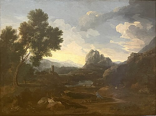 Paysage aux chasseurs, 1660, Gaspard Dughet