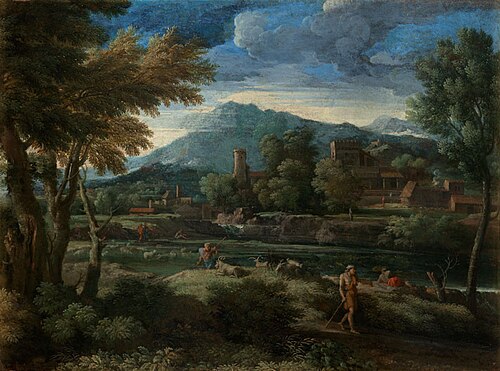 The Landscape with Shepherds, , Gaspard Dughet