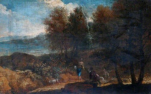 Woods, Lake and Figures, , Gaspard Dughet