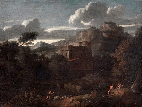 Landscape with a Castle, , Gaspard Dughet