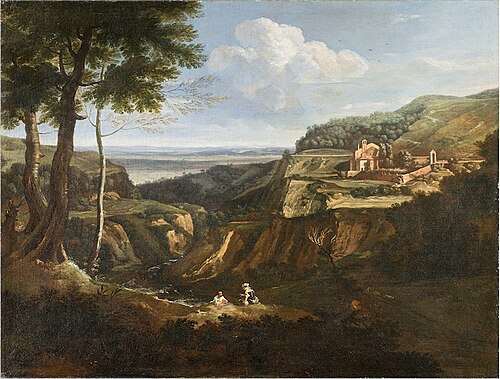 Veduta del monastero di Camaldoli presso Frascati, 1670, Gaspard Dughet