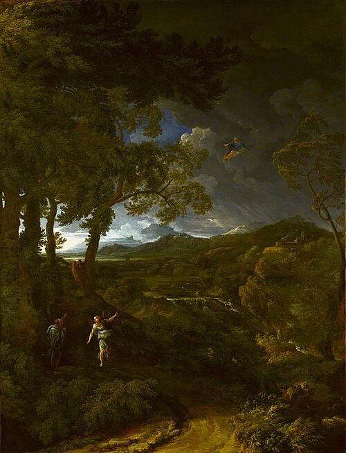 Landscape with Elijah and the Angel, 1663, Gaspard Dughet