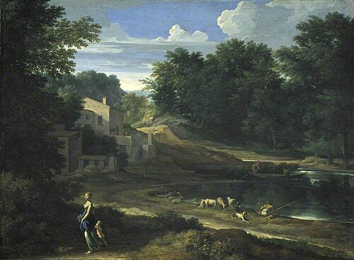 Classical Landscape with a Lake, 1658, Gaspard Dughet