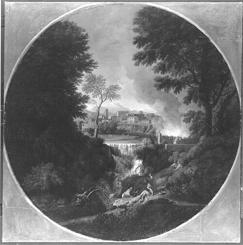 Bergige Landschaft (zugeschrieben), 1645, Gaspard Dughet