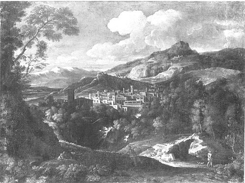 Italienische Gebirgslandschaft (Umkreis), 1645, Gaspard Dughet