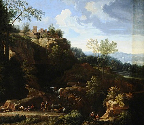 Wooded River Alpine Landscape, 1649, Gaspard Dughet