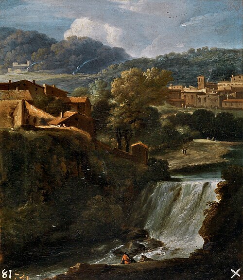 Paisaje con cascada, 1650, Gaspard Dughet