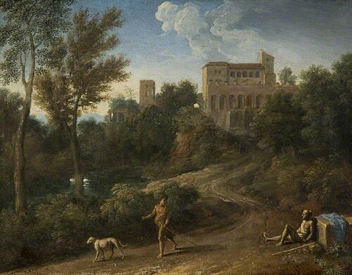 A Classical Landscape with Figures, 1673, Gaspard Dughet