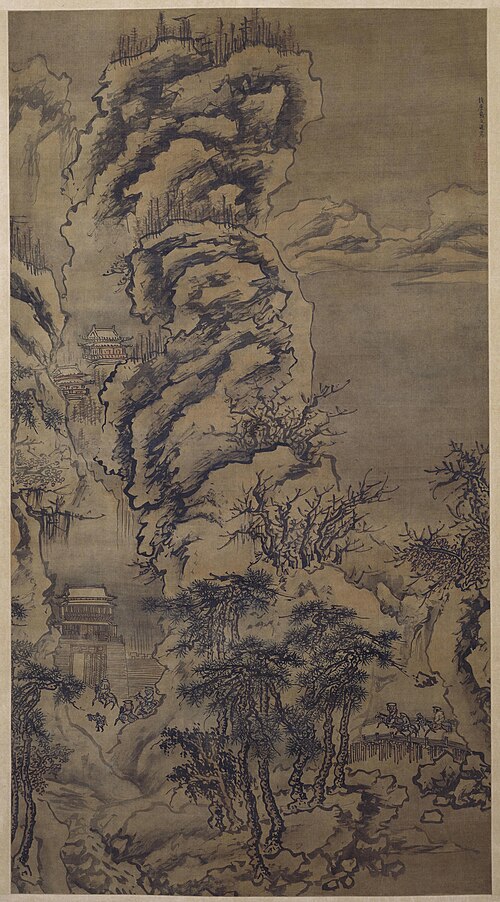 戴进雪景山水轴, , Dai Jin