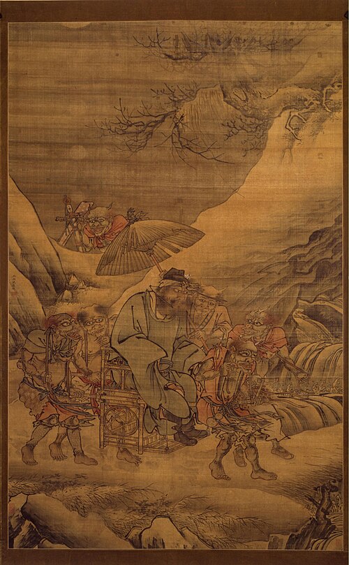 The Night Excursion of Zhong Kui, 1450, Dai Jin