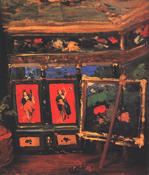 L'Atelier de l'artiste, 1873, Pál Szinyei Merse