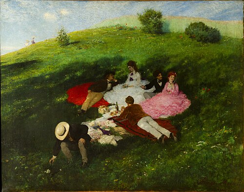Picnic in May, 1873, Pál Szinyei Merse