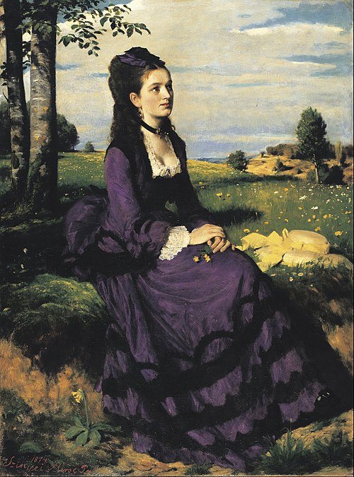 Femme en Violet, 1874, Pál Szinyei Merse