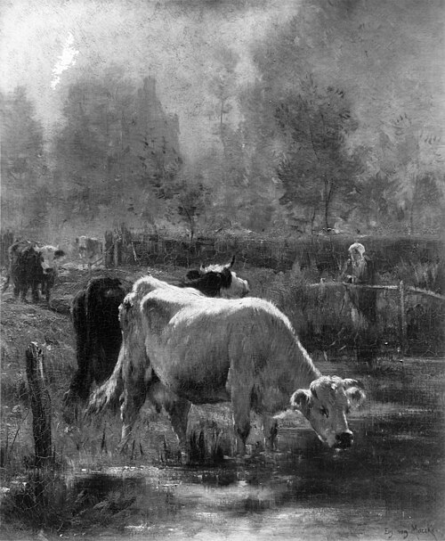 Early Morning, 1850, Émile van Marcke