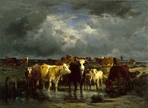 The Approach of a Storm, 1872, Émile van Marcke