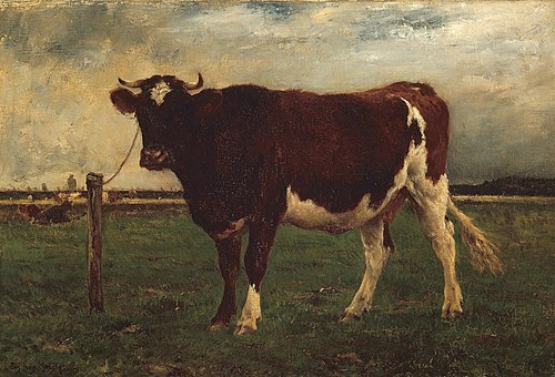 Study of a Cow, 1880, Émile van Marcke