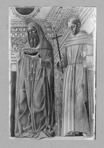 two saints: Jerome and Frances, 1461, Bernardo Zenale