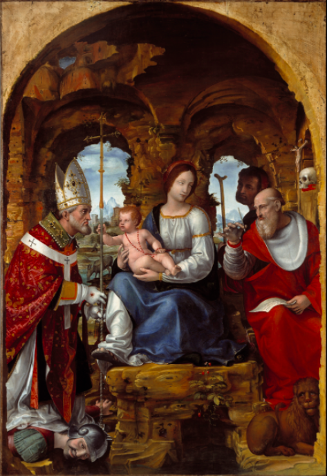Vierge à l'Enfant entre saint Ambroise et saint Jérôme, 1510, Bernardo Zenale
