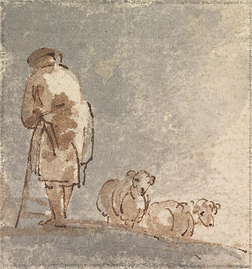 Shepherd With Sheep, 1760, Sawrey Gilpin