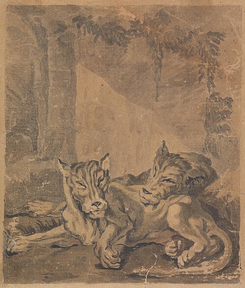 Two Tigers, 1760, Sawrey Gilpin